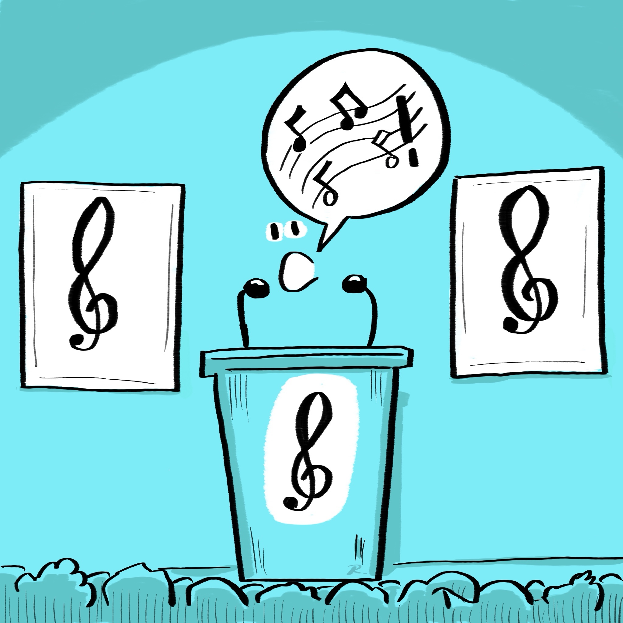 post de l'affiche journée politique musique